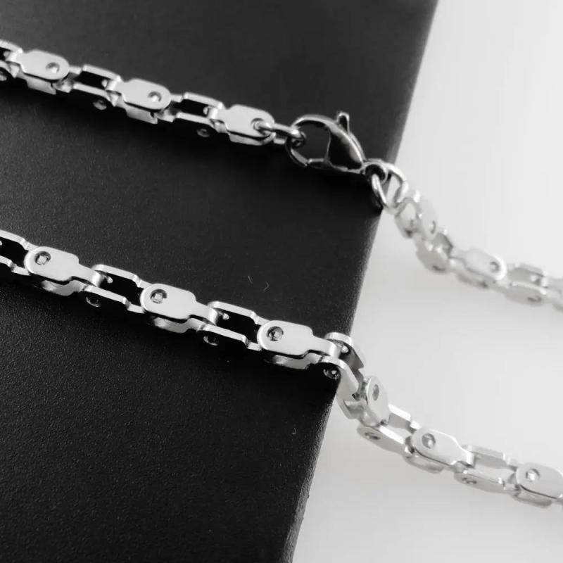 Men's 316L Stainless Steel Track Chain Necklace