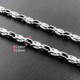 Men's 316L Stainless Steel Track Chain Necklace