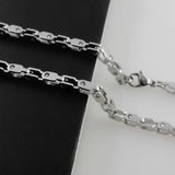 Men's 316L Stainless Steel Track Chain Necklace