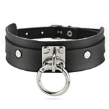 Sexy Punk Rock Choker Necklace PU Leather Bondage Cosplay Goth Collar X632C