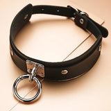 Sexy Punk Rock Choker Necklace PU Leather Bondage Cosplay Goth Collar X632C