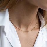 eManco Layered Chains Long Necklace Women Link Chain Necklace Pendant