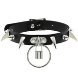 Initial Necklace PU Leather Choker for Women Men