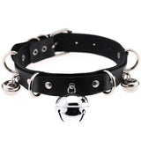 Big Bell Choker Collar Metal Leather Choker Necklace