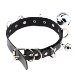 Big Bell Choker Collar Metal Leather Choker Necklace