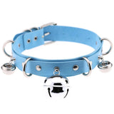 Big Bell Choker Collar Metal Leather Choker Necklace