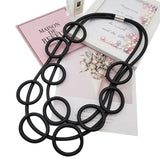 Vintage Punk Goth Style Rubber Collar Necklace