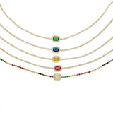 Stonefans Rhinestone Star Necklace Choker Multicolor Crystal Collar
