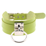 Harajuku Oversized Choker Sexy Pu Leather Women Collar Bondage
