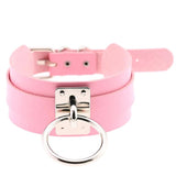 Harajuku Oversized Choker Sexy Pu Leather Women Collar Bondage