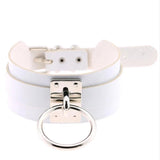 Harajuku Oversized Choker Sexy Pu Leather Women Collar Bondage