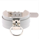 Harajuku Oversized Choker Sexy Pu Leather Women Collar Bondage