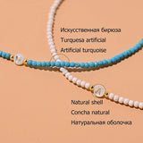 Faceted Stone Initial Choker Stainless Steel Necklace for Women