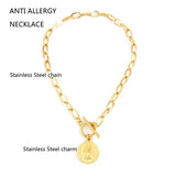 WOMEN Long CHOKER NECKLACE Lucky Pole Star Toggle PENDANT NECKLACE