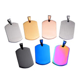 3 Pcs High Stainless Steel ID Dog Tags Necklace Pendant Jewelry