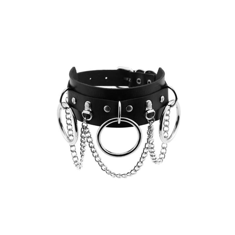 Harajuku Girl Rivet Leather Choker Necklace Gothic Punk Sexy Choker