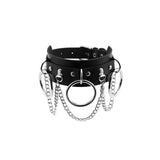 Harajuku Girl Rivet Leather Choker Necklace Gothic Punk Sexy Choker