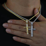 Micro Pave CZ Jesus Pendant Necklace Hip Hop Ice Bling Men Boy Jewelry