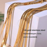 Golden Stainless Steel Initial Choker Necklace for Women