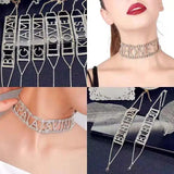 Sparkling Rhinestone Necklace for Women