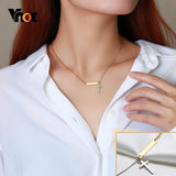 Temperament Cross Charm Necklace, Minimalist Choker Jewelry for Women