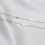Temperament Cross Charm Necklace, Minimalist Choker Jewelry for Women