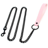 Chain Choker Punk Goth Collar Chain Traction Necklace Leather Bondage
