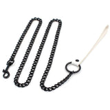 Chain Choker Punk Goth Collar Chain Traction Necklace Leather Bondage