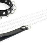 Chain Choker Punk Goth Collar Chain Traction Necklace Leather Bondage