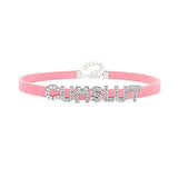 Rhinestone Letters CUMSLUT Choker Collar Women Men Goth Chocker Adult Cosplay