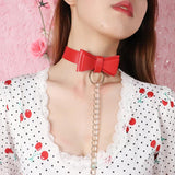 Colorful Slave Collar Necklace Rope Choker for Women