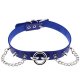 Goth Spike Choker Stud Collar Chain Pu Leather Necklace Gothic Jewelry