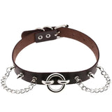 Goth Spike Choker Stud Collar Chain Pu Leather Necklace Gothic Jewelry
