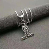 Men's Titanium Steel Prisoner Necklace Pendant