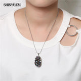 ShinyGem Crystal Druzy Pendant for DIY Jewelry Making