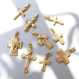 Stainless Steel Vintage Jesus Cross Pendant Necklace Charms