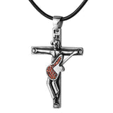 Johnny Hallyday Cross Pendant Necklace Punk Rocker Men Jewelry