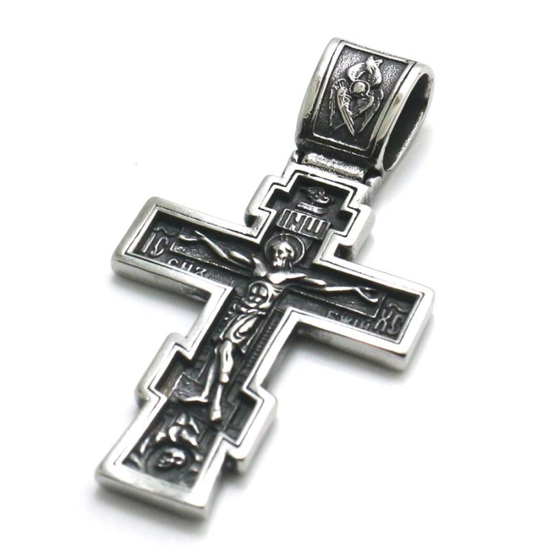 316L Stainless Steel Jesus Christ Cross Bible Pendant
