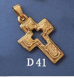 Stainless Steel Geometric Cross Pendant Minimalist Gothic Style Gift for Women
