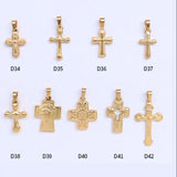 Stainless Steel Geometric Cross Pendant Minimalist Gothic Style Gift for Women