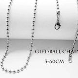 Jesus Cross Pendant Men's Stainless Steel Crucifix Orthodox Chain Necklace