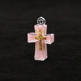 12Pcs Cross Jesus Necklace Pendant Charms For Jewelry Making Supplies