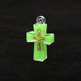 12Pcs Cross Jesus Necklace Pendant Charms For Jewelry Making Supplies