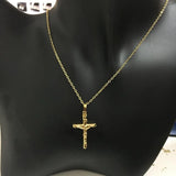 24K Cross Necklace for Women & Men's Jewelry
