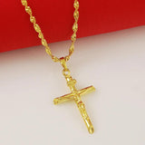 24K Cross Necklace for Women & Men's Jewelry
