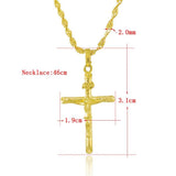 24K Cross Necklace for Women & Men's Jewelry