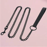Chain Leash Bdsm Toys PU Leather Collar Sexy Accessories For Women