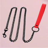 Chain Leash Bdsm Toys PU Leather Collar Sexy Accessories For Women