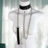 Sexy Punk Leather Collar Bondage Body Cosplay Goth Jewelry