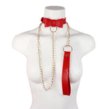 Sexy Punk Choker Collar Leather Bondage Body Cosplay Goth Jewelry